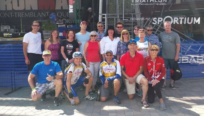 Club members at Ironman Mont Tremblant